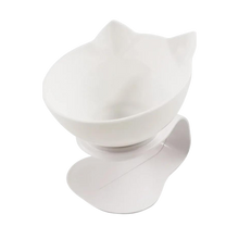 Carica l'immagine nel visualizzatore di Gallery, Ciotola comfort rialzata per gatti -Bianco/Singolo - Ozerty
