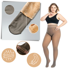 Carica l'immagine nel visualizzatore di Gallery, Collant foderati in pile finto traslucido - Ozerty
