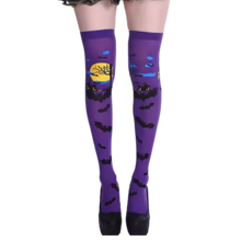 Carica l'immagine nel visualizzatore di Gallery, Calze Compressori con Design Festivi per Halloween -Pipistrello crepuscolare - Ozerty
