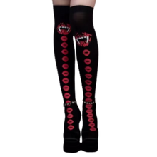 Carica l'immagine nel visualizzatore di Gallery, Calze Compressori con Design Festivi per Halloween -Morso di vampiro - Ozerty
