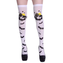Carica l'immagine nel visualizzatore di Gallery, Calze Compressori con Design Festivi per Halloween -Notte dei pipistrelli - Ozerty
