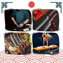 Carica l'immagine nel visualizzatore di Gallery, Coltelli giapponesi della serie Terra di fuoco - Ozerty
