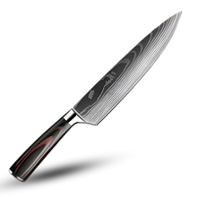 Carica l'immagine nel visualizzatore di Gallery, Coltello giapponese in legno Forest Pakkawood -Gyuotoh - Coltello da chef 20,5 cm - Ozerty
