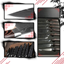 Carica l'immagine nel visualizzatore di Gallery, Coltello giapponese in legno Forest Pakkawood - Ozerty
