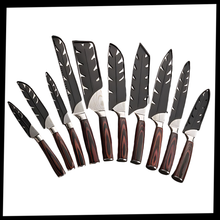 Carica l'immagine nel visualizzatore di Gallery, Coltello giapponese in legno Forest Pakkawood - Ozerty
