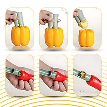 Carica l'immagine nel visualizzatore di Gallery, Togli Torsolo Sicuro per Frutta e Peperoni - Ozerty
