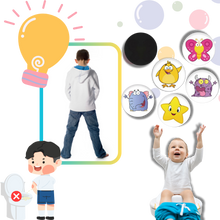 Carica l&#39;immagine nel visualizzatore di Gallery, Adesivi per l&#39;Educazione al Vasino Attivati dal Calore - Ozerty
