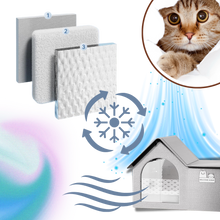 Carica l'immagine nel visualizzatore di Gallery, Cuccia per Gatti Isolata con Rivestimento Termoriflettente - Ozerty
