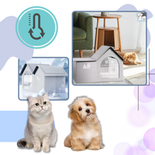 Carica l'immagine nel visualizzatore di Gallery, Cuccia per Gatti Isolata con Rivestimento Termoriflettente - Ozerty
