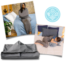 Carica l'immagine nel visualizzatore di Gallery, Coperta indossabile per dormire con cappuccio - Ozerty
