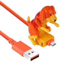 Carica l'immagine nel visualizzatore di Gallery, Cavo di ricarica rapida con cane saltellante -Arancione/AndroidArancione/AppleArancione/Tipo C - Ozerty

