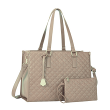 Carica l'immagine nel visualizzatore di Gallery, Borsa Tote bag con scomparto isolato -Beige - Ozerty
