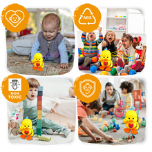 Carica l'immagine nel visualizzatore di Gallery, Giocattolo interattivo con anatra danzante illuminata - Ozerty
