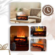 Carica l'immagine nel visualizzatore di Gallery, Diffusore di Oli Essenziali a LED con Simulazione di Camino - Ozerty
