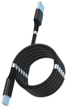 Carica l'immagine nel visualizzatore di Gallery, Cavo USB magnetico flessibile -Nero - Ozerty
