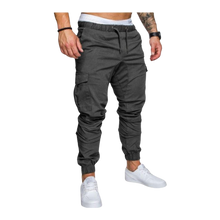 Carica l'immagine nel visualizzatore di Gallery, Pantaloni cargo slim fit da uomo -Grigio scuro/MGrigio scuro/LGrigio scuro/XLGrigio scuro/XXLGrigio scuro/3XLGrigio scuro/4XLGrigio scuro/5XL - Ozerty
