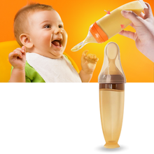 Carica l'immagine nel visualizzatore di Gallery, Biberon anti-perdita con cucchiaio in silicone - Ozerty
