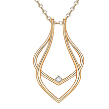 Carica l'immagine nel visualizzatore di Gallery, Ciondolo Porta Anelli Minimalista -Oro - Ozerty
