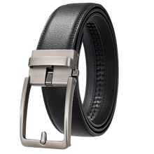 Carica l'immagine nel visualizzatore di Gallery, Cintura in Pelle Senza Fori -Nero - Ozerty
