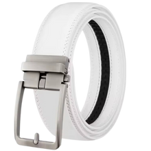 Carica l'immagine nel visualizzatore di Gallery, Cintura in Pelle Senza Fori -Bianco - Ozerty
