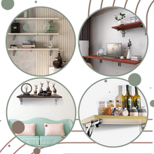 Carica l'immagine nel visualizzatore di Gallery, Eleganti staffe pieghevoli a muro per ripiani - Ozerty
