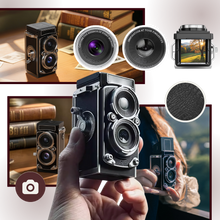 Carica l'immagine nel visualizzatore di Gallery, Fotocamera Reflex a Doppio Obiettivo Senza Tempo - Ozerty
