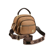 Carica l'immagine nel visualizzatore di Gallery, Borsa a tracolla vegana senza tempo -Cachi - Ozerty
