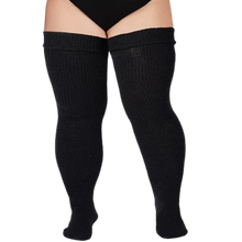Carica l'immagine nel visualizzatore di Gallery, Calze alte da donna con punta rinforzata -Nero - Ozerty
