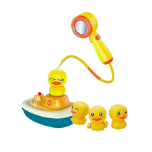 Carica l'immagine nel visualizzatore di Gallery, Giocattolo da bagno a triplo spruzzo con anatre - Ozerty
