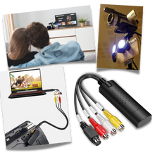 Carica l&#39;immagine nel visualizzatore di Gallery, Adattatore di cattura USB 2.0 Video TV DVD VHS DVR - Ozerty
