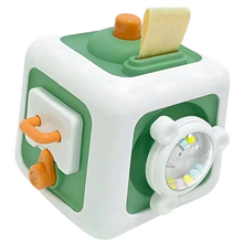 Carica l'immagine nel visualizzatore di Gallery, Cubo giocattolo sensoriale 6 in 1 -Verde - Ozerty
