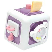 Carica l'immagine nel visualizzatore di Gallery, Cubo giocattolo sensoriale 6 in 1 -Viola - Ozerty
