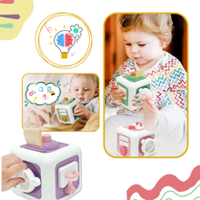 Carica l'immagine nel visualizzatore di Gallery, Cubo giocattolo sensoriale 6 in 1 - Ozerty
