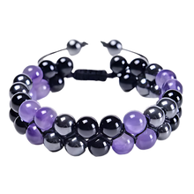 Carica l'immagine nel visualizzatore di Gallery, Bracciale di protezione resistente all'acqua -Onice viola - Ozerty
