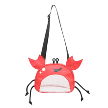 Carica l'immagine nel visualizzatore di Gallery, Borsa da spiaggia impermeabile per bambini a forma di granchio -Rosa - Ozerty
