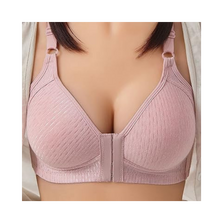 Carica l'immagine nel visualizzatore di Gallery, Reggiseno push up senza fili per taglie forti -Cotone piqué Pasta di fagioli - Ozerty
