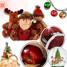 Carica l'immagine nel visualizzatore di Gallery, Borsa Regalo Natalizia Riutilizzabile con Chiusura a Zip - Ozerty
