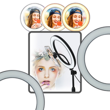 Carica l&#39;immagine nel visualizzatore di Gallery, 111 16 cm LED Ring Light with Stand
